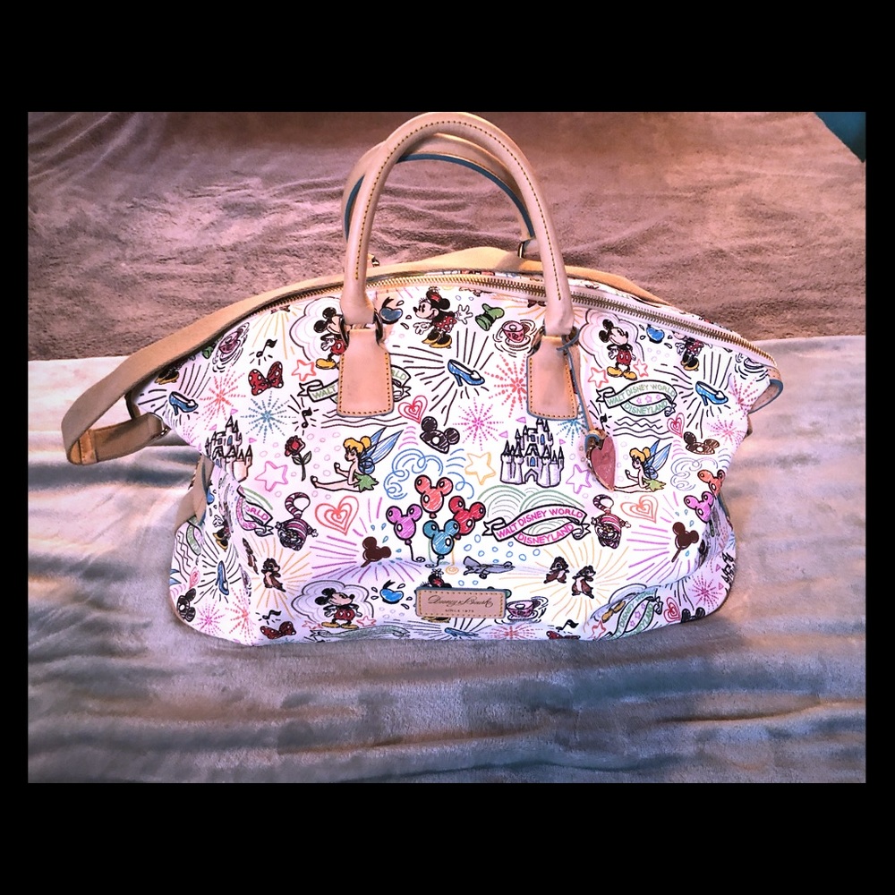 Disney Leather Dooney & Bourke Sketch Duffle Bag
